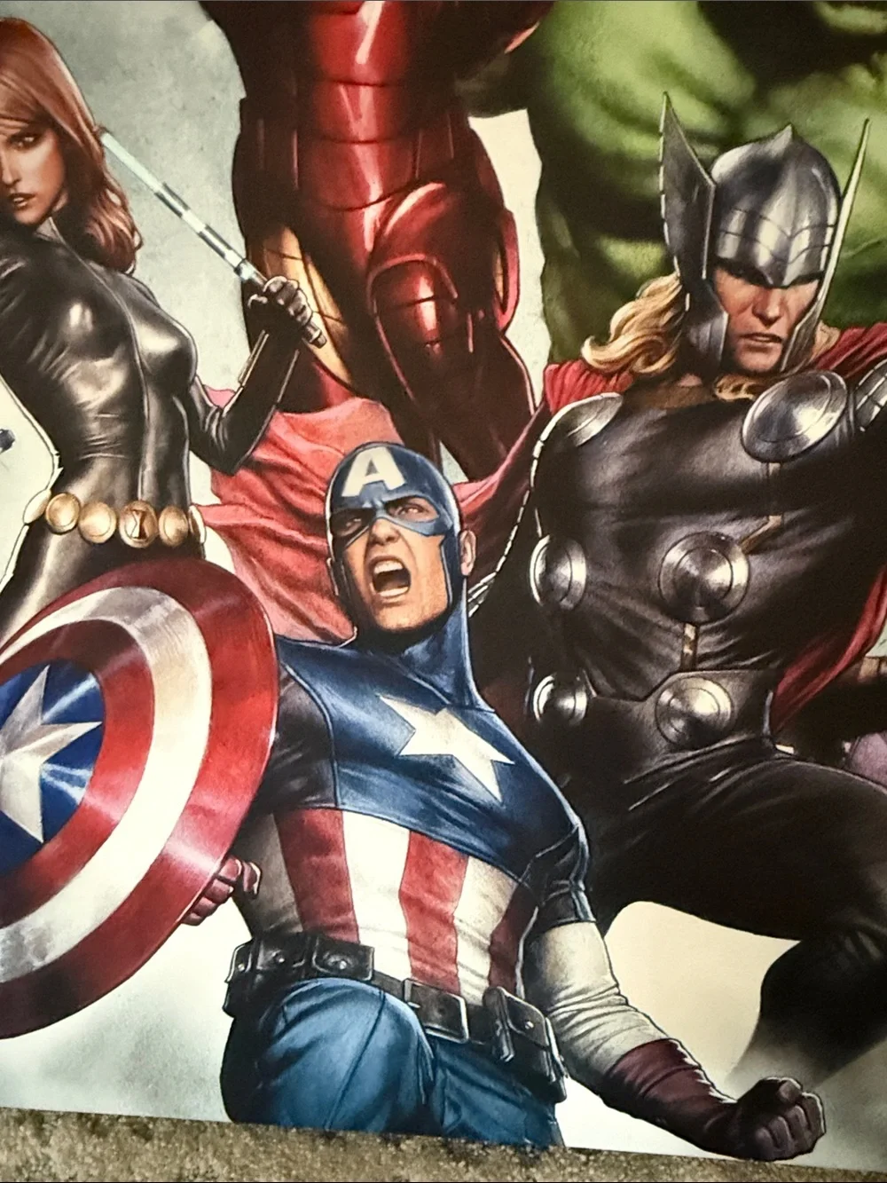 Marvel Avengers Group Canvas Art - Red, Green, Blue, Black